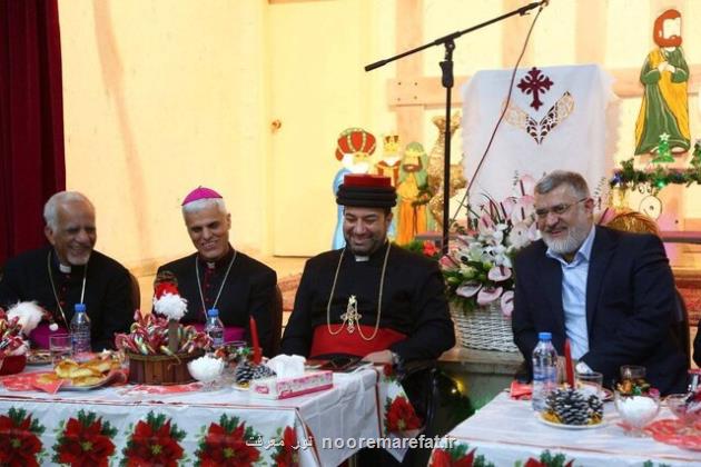 حضور استاندار تهران در جمع مسیحیان کلیسای توما